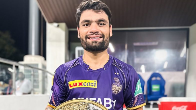 Rinku Singh Wins Man of the Match Award in CSK vs KKR IPL 2023 Match