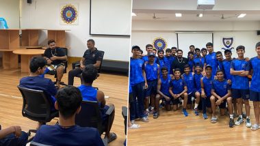 Rishabh Pant Interacts With U16 Cricketers at High Performance Camp in Bengaluru, BCCI Shares Pics