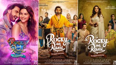 Rocky Aur Rani Kii Prem Kahaani: Makers Drop New Posters From Ranveer Singh–Alia Bhatt’s Upcoming Rom-Com and They Are Simply Fabulous!
