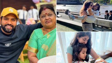 Happy Mother's Day 2023! Rohit Sharma Shares Adorable Post for Mother Purnima Sharma, Wife Ritika Sajdeh and Mother-in-Law Tina Sajdeh (See Pics)