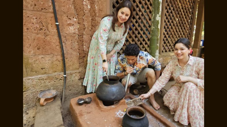 Sachin Tendulkar Celebrates 50th Birthday With Wife Anjali and Daughter Sara in A 'Quiet Serene Village', Shares Photo