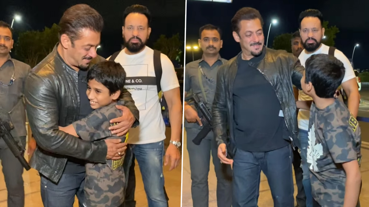 Salman Khan hugs a young boy amid tight security at Mumbai airport as he  heads to Dubai for IIFA 2023 2023 : Bollywood News - Bollywood Hungama