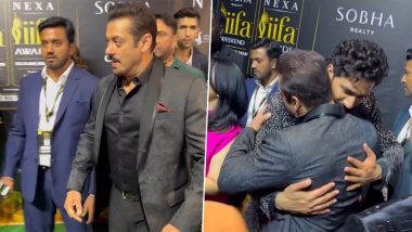 Salman Khan and Vicky Kaushal Share Warm Hug at IIFA 2023 Event After a Viral Video Showed Latter Being Pushed Aside by Tiger 3 Star’s Security Team – WATCH