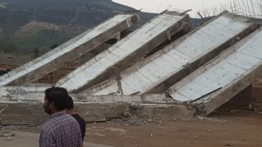 Samruddhi Mahamarg Bridge Collapse: Under-Construction Bridge Coming Up on Mumbai-Nagpur Super Expressway Crashes in Nashik, No Casualties Reported