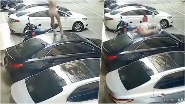 Balcony Sex in Public Goes Terribly Wrong for Randy Couple As Half-Naked Woman Falls on Car Roof, Old Video Goes Viral