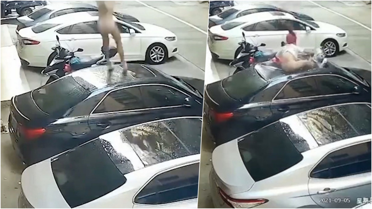 Balcony Sex in Public Goes Terribly Wrong for Randy Couple As Half-Naked  Woman Falls on Car Roof, Old Video Goes Viral | 👍 LatestLY