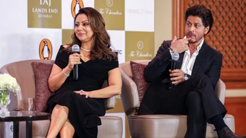 Shah Rukh Khan Shuts Down Journo 'King Khan'-Style When Told Gauri Khan Is More 'Talented' Than Him (Watch Viral Video)