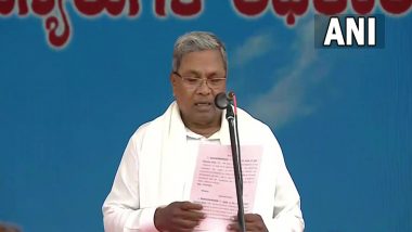 Siddaramaiah Takes Oath as New Karnataka CM in Bengaluru (See Pics)