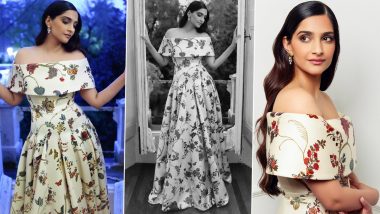 King Charles III Coronation Concert: Sonam Kapoor Exudes Elegance in Bardot Gown Designed by Anamika Khanna and Emilia Wickstead for the 'Historic' Event (View Pics)