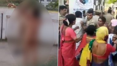 UP Nagar Nikay Chunav Results 2023: Eunuchs Strip Naked, Create Ruckus After EC Officials Announce Sonu Kinnar's Defeat in Polls for Chandauli Nagar Palika Chairperson, Force Recounting (Graphic Video)