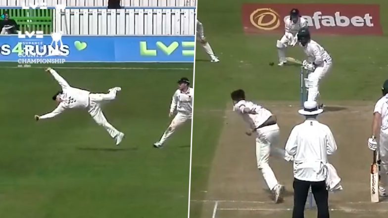 Steve Smith Takes Sensational One Handed Catch At Slip For Sussex During County Championship 2023 Match (Watch Video)