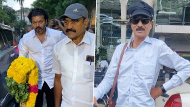 Manobala Funeral: Thalapathy Vijay Arrives to Pay His Last Respects to Actor-Director