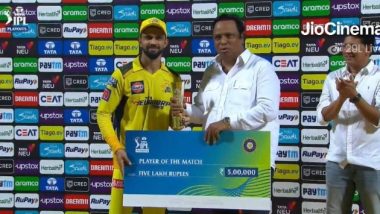 Ruturaj Gaikwad Wins Man of the Match Award in GT vs CSK IPL 2023 Qualifier 1 Match