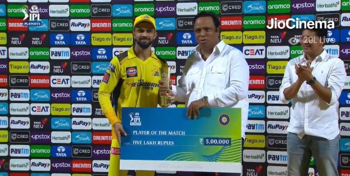 Ruturaj Gaikwad Wins Man of the Match Award in GT vs CSK IPL 2023 Qualifier 1 Match