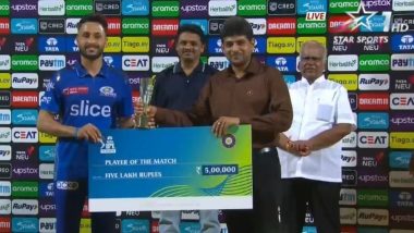 Akash Madhwal Wins Man of the Match Award in LSG vs MI IPL 2023 Eliminator Match