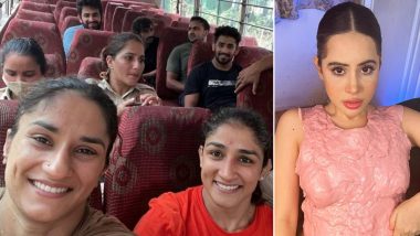 Uorfi Javed Comes Out in Support of the Wrestlers' Protest, Reacts to Morphed Picture of Sangeeta Phogat and Vinesh Phogat