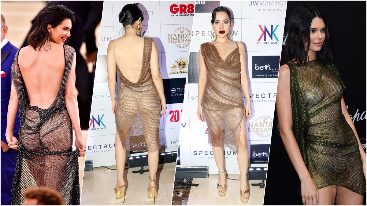 Urfi Javed's Nude Thong and Naked Dress on BETI Fundraiser Fashion Show Red  Carpet Goes Viral As She Appears Way Too Inspired by Kendall Jenner's Bold  Outfits (View Pics) | 👗 LatestLY