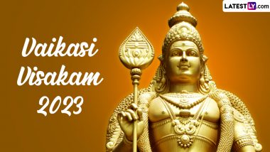 Vaikasi Visakam 2023 Images & HD Wallpapers for Free Download Online: WhatsApp Status, SMS, Greetings and Wishes for the Auspicious Tamil Festival