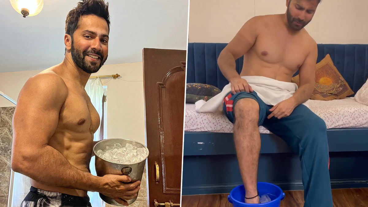 Barun Dhaban Hot Sex Videos - Varun Dhawan De-tans His Shirtless Body Through Ice Bath Recovery (View  Pics & Video) | ðŸŽ¥ LatestLY