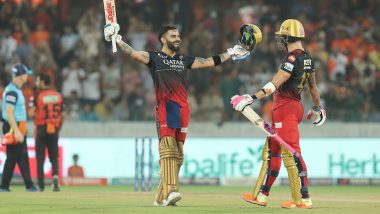 Virat Kohli Wins Man of the Match Award in SRH vs RCB IPL 2023 Match