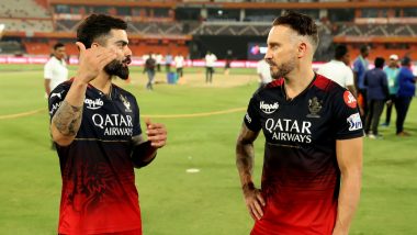 'Someone in Change Room Said You're Going to Get Hundred Today' Virat Kohli and Faf du Plessis Engage in Candid Chat After SRH vs RCB IPL 2023 Match (Watch Video)