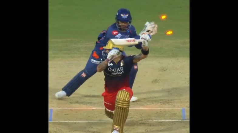 Virat Kohli Dismissal Video: Watch RCB Batter Get Stumped After Being Beaten by Ravi Bishnoi's Delivery During LSG vs RCB IPL 2023 Match