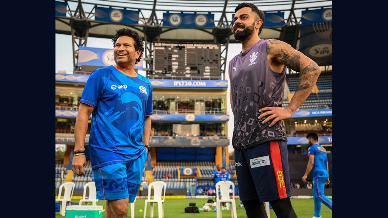 'Million Memories in One Frame' Virat Kohli Meets Sachin Tendulkar In Training Session Ahead of MI vs RCB IPL 2023 Match, Pics Go Viral!