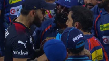 IPL 2023: Virat Kohli Gets Involved in War of Words With Gautam Gambhir and Naveen-ul-Haq After RCB vs LSG Match