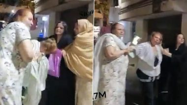 Mumbai Shocker: Elderly Woman Abused and Thrashed by Housing Society Members for Feeding Stray Dogs in Mira Road, Complaint Registered (Watch Video)