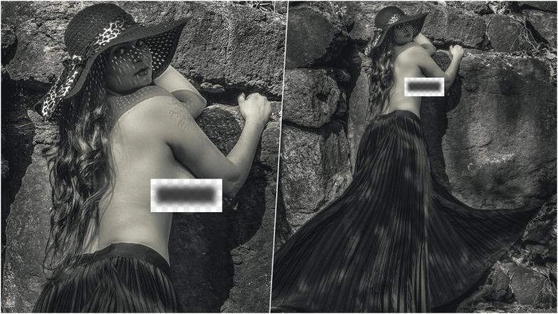 XXX Actress Aabha Paul Shares Topless Photo! View Black and White Photoshoot of Social Media Sensation Going Viral