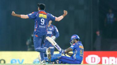 IPL 2023: Lucknow Super Giants Move One Step Closer to Play-Off Berth With Five-Run Win Over Mumbai Indians