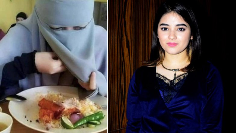 Zaira Wasim Tweets 'My Choice' While Reacting To a Pic of Muslim Girl Eating Food Without Removing Niqab