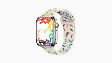 Apple Watch Pride Edition Sport Band Introduced With Matching Watchface and iOS Wallpaper