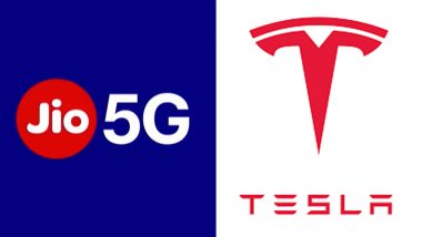 Reliance Jio in Early Talks With Tesla To Offer Private 5G Network at Elon Musk-Run Company's First Manufacturing Unit in India: Reports