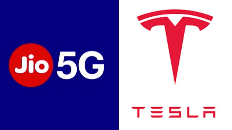 Reliance Jio in Early Talks With Tesla To Offer Private 5G Network at Elon Musk-Run Company's First Manufacturing Unit in India: Reports