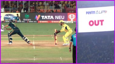 'Age 41 and Still Lightning Fast' Fans React As MS Dhoni Affects Mind Blowing Stumping to Dismiss Shubman Gill During CSK vs GT IPL 2023 Final