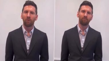 Lionel Messi Apologises to Fans After Suspension By His Club PSG For ‘Unauthorised’ Trip to Saudi Arabia (Watch Video)