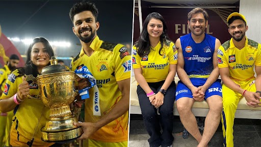 Ruturaj Gaikwad Poses With Soon-To-Be-Wife Utkarsha Pawar After CSK’s IPL 2023 Title Win (See Pics)