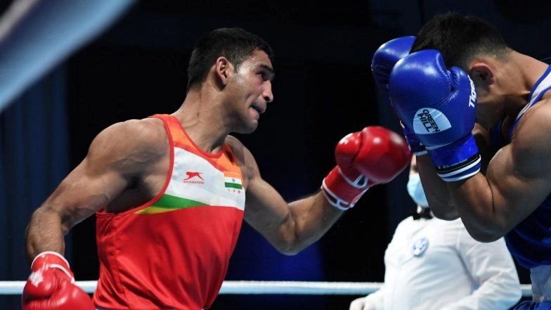IBA Men&rsquo;s World Boxing Championships 2023: Ashish Chaudhary Beats Iran&rsquo;s Meysam Gheshlaghi to Advance Into the 80kg Pre-Quarterfinals