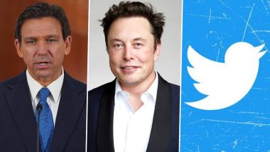 US Presidential Election 2024: Florida Governor Ron DeSantis To Kick Off Presidential Bid on Twitter With Outgoing CEO Elon Musk