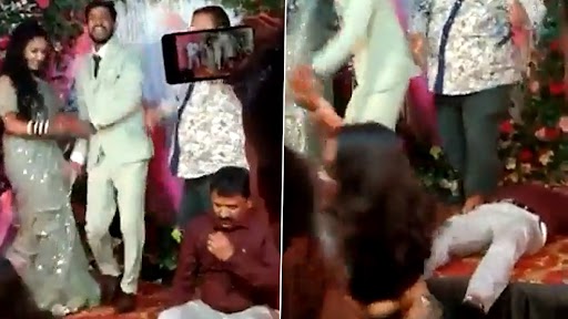 Heart Attack Caught on Camera! Engineer Dancing on Stage at Wedding Function Collapses, Dies of Cardiac Arrest (Watch Video)