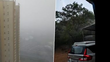 Chennai Rains: Morning Showers With Thunderstorms Bring Respite From Scorching Heat, Elated Residents Drop Pics and Videos