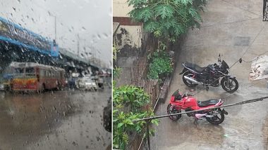 Mumbai Rains Today: Moderate Rainfall Lashes Parts of City, Mumbaikars Share Pics and Videos of Unseasonal Downpour