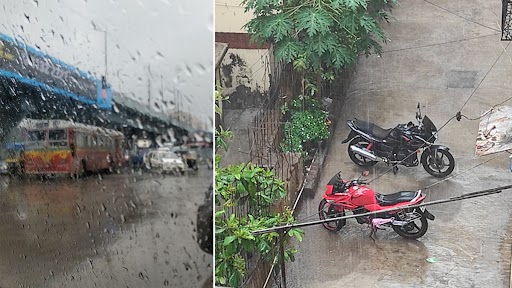 Mumbai Rains Today: Moderate Rainfall Lashes Parts of City, Mumbaikars Share Pics and Videos of Unseasonal Downpour