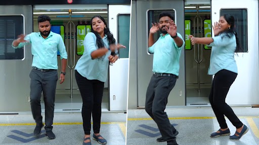 Kochi Metro Employees Grooves to Lively Tamil Songs, Win Hearts Online (Watch Video)