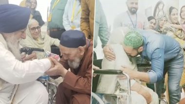 Pakistan: Man and His Sister, Separated During Partition, Reunite After 75 Years at Kartarpur (Watch Video)