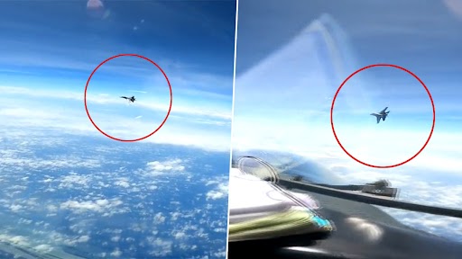 Chinese Fighter Jet Performs Aggressive Maneuver Near US Military Plane Over South China Sea (Watch Video)