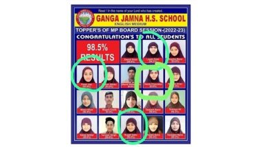 Madhya Pradesh: Posters of Hijab-Clad Hindu Girl Students Surface; Home Minister Narottam Mishra Orders Probe