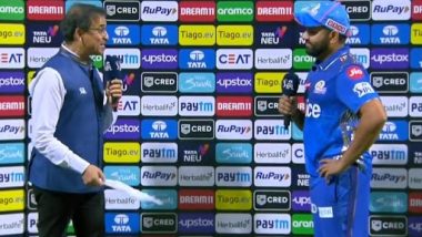 Rohit Sharma Real Age! Mumbai Indians Captain Jokes About his Birthday With Harsha Bhogle Post MI vs RR IPL 2023 Match (Watch Video)