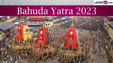 Bahuda Yatra 2023 Date, Timings & Live Streaming Online: Watch the Return Journey of Lord Jagannath, Balabhadra and Subhadra in Odisha's Puri on YouTube Channel Video